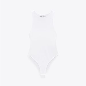 Zara Halterneck White Bodysuit